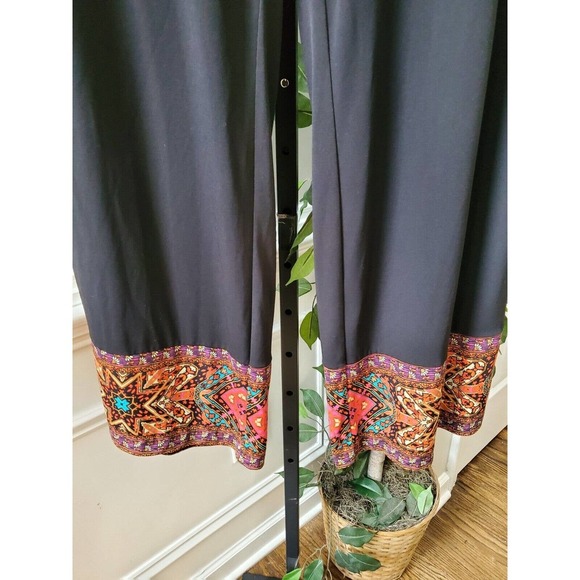 NY & Company Black Polyester Drawstring Casual With Front Back Pockets Pant XL - Picture 4 of 13